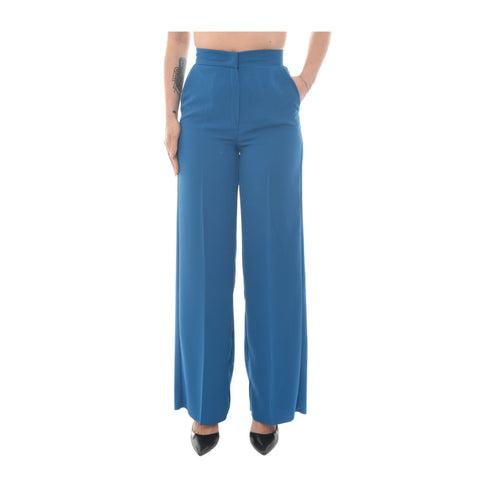 Emme Marella Pantaloni Pantalone Donna fluido a vita alta Ottanio P24-EMME MARELLAREBBIO2-005-40 - Francavilla Moda